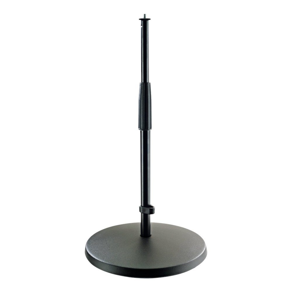 K&M 23323 Microfoon tafelstatief middelhoog met ronde voet afbeelding