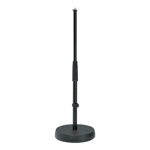 K&M 23300 Microfoon tafelstatief hoog met ronde voet K&M 23300 Microfoon tafelstatief hoog met ronde voet