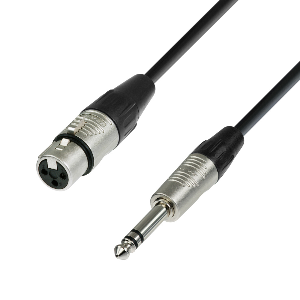 Adam Hall 4 Star BFV 0150 verloopkabel XLR female naar Jack TRS 1,5 m afbeelding