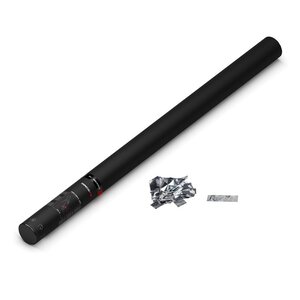 MagicFX Handheld Confetti Cannon 80cm zilver metallic MagicFX Handheld Confetti Cannon 80cm zilver metallic