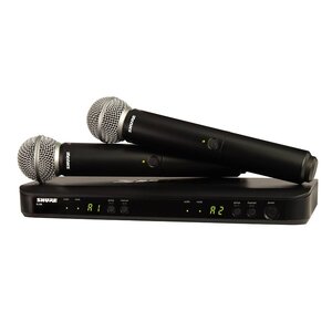 Shure BLX288E-SM58 Dubbel draadloze microfoonset Shure BLX288E-SM58 Dubbel draadloze microfoonset