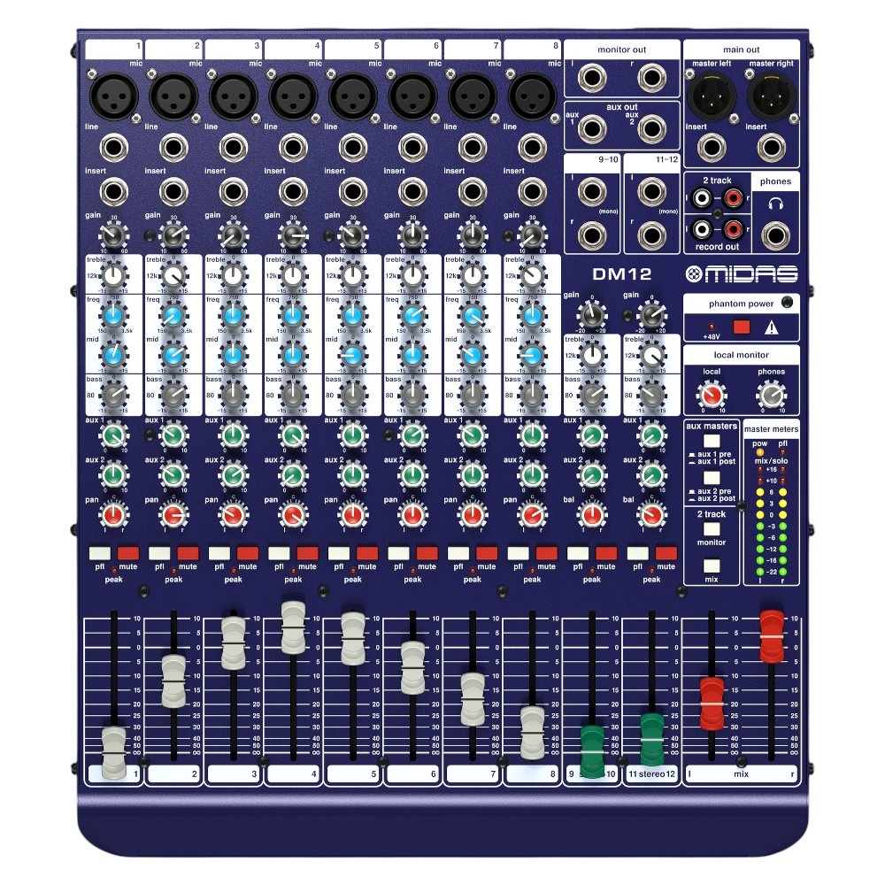 Midas DM12 Analoge mixer afbeelding