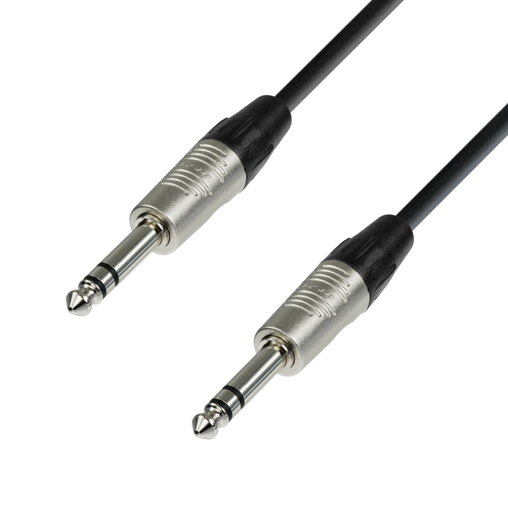 Adam Hall 4 Star BVV 0600 gebalanceerde Jack TRS instrumentkabel 6,0 m afbeelding