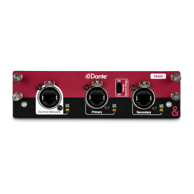 Dante 64x64 Netwerkkaart voor dLive & Avantis