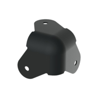 C1823K Bolhoek 12 mm radius zwart