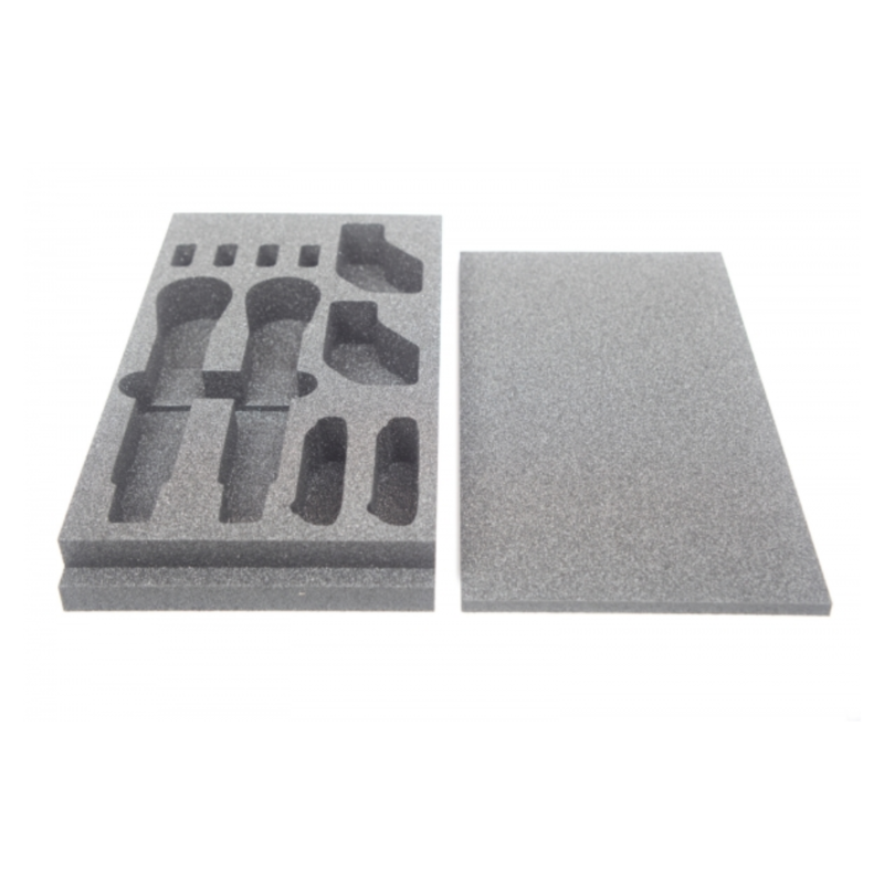 2U Schuim inlay set voor 2x Shure SLX-D