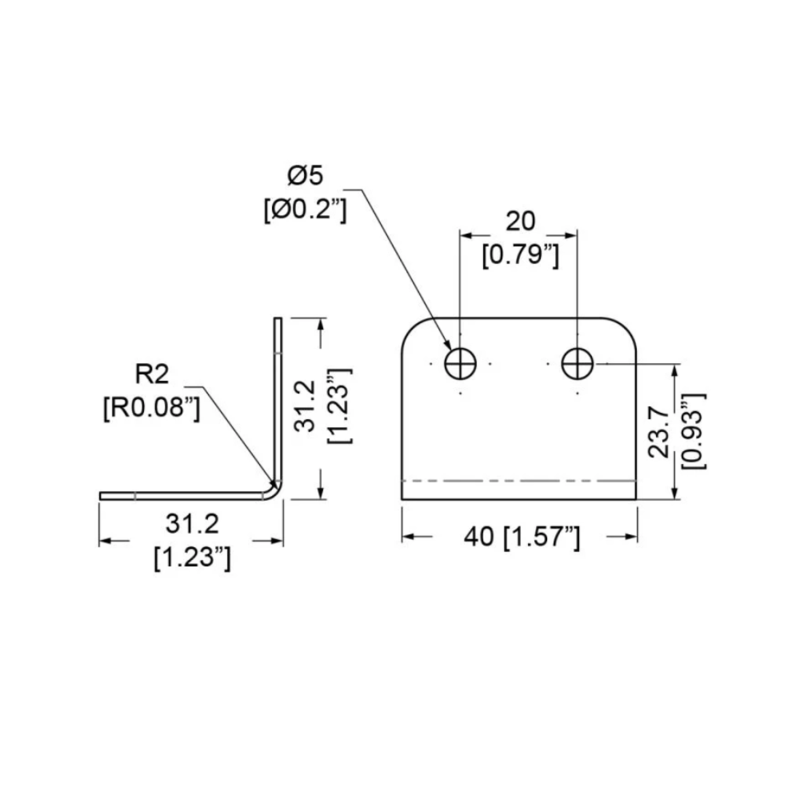 Penn Elcom B1121K Hoekbeugel 4-gats 31,2 x 40 mm zwart B1121K Hoekbeugel 4-gats 31,2 x 40 mm zwart