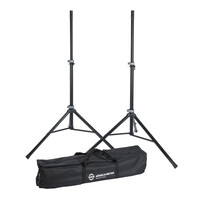 K&M 21459 luidspreker statief set met 2 statieven & tas zwart 21459 luidspreker statief set met 2 statieven & tas zwart