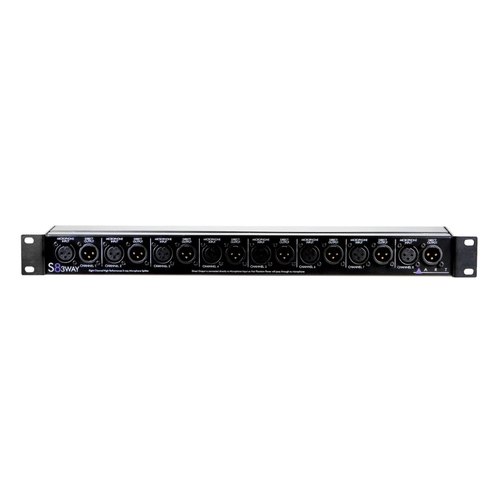 ART S8 8-kanaals 3-weg microfoonsplitter afbeelding