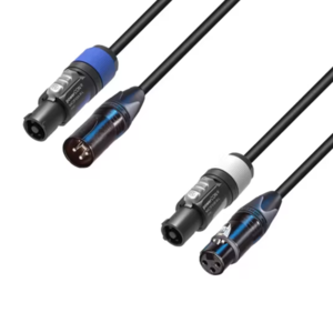Adam Hall 5 STAR H PCON A 0300 combikabel XLR naar powerCON 3 m Adam Hall 5 STAR H PCON A 0300 combikabel XLR naar powerCON 3 m