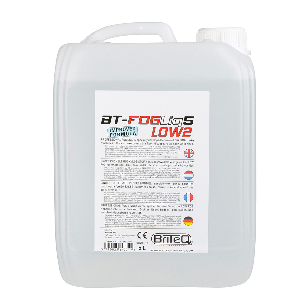 Briteq BT-FOGLIQ5 LOW2 rookvloeistof 5L afbeelding
