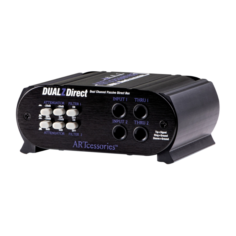 DualZDirect 2-kanaals passieve DI-box