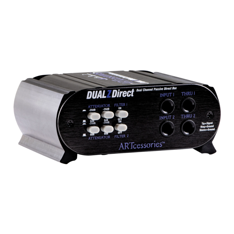 DualZDirect 2-kanaals passieve DI-box