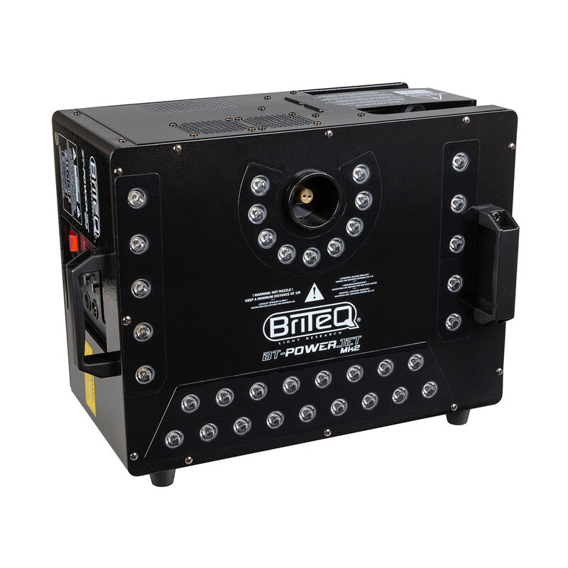 Briteq BT-POWERJET Mk2 verticale rookmachine 3200W BT-POWERJET Mk2 verticale rookmachine 3200W