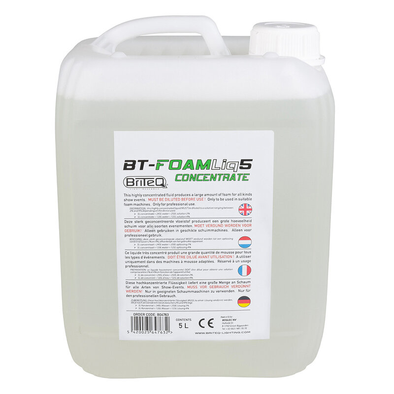 BT-FOAMLIQ5 schuimvloeistof (concentraat) 5L