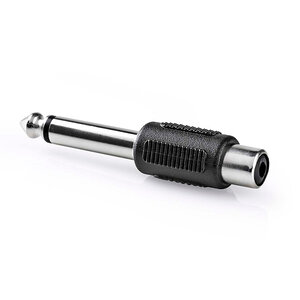 Nedis 6,35 mm male jack naar female RCA verloopadapter