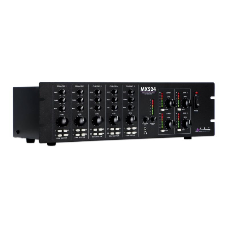 MX524 5-kanaals 4 zone mixer