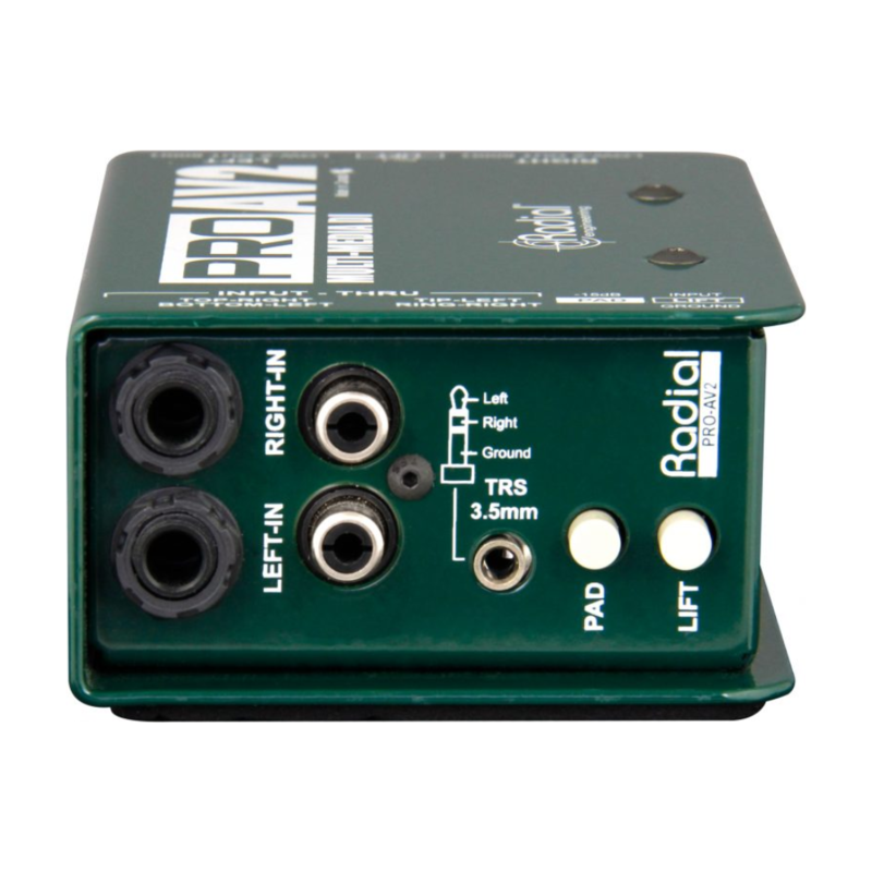 Radial ProAV2 Multimedia passieve stereo DI-box ProAV2 Multimedia passieve stereo DI-box