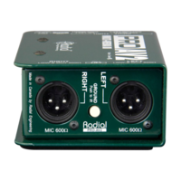 Radial ProAV2 Multimedia passieve stereo DI-box ProAV2 Multimedia passieve stereo DI-box