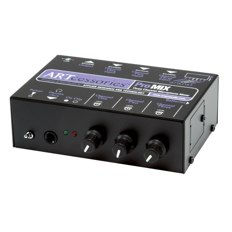 ProMix 3-kanaals microfoonmixer