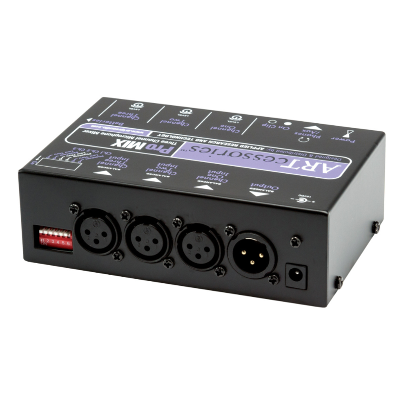 ProMix 3-kanaals microfoonmixer