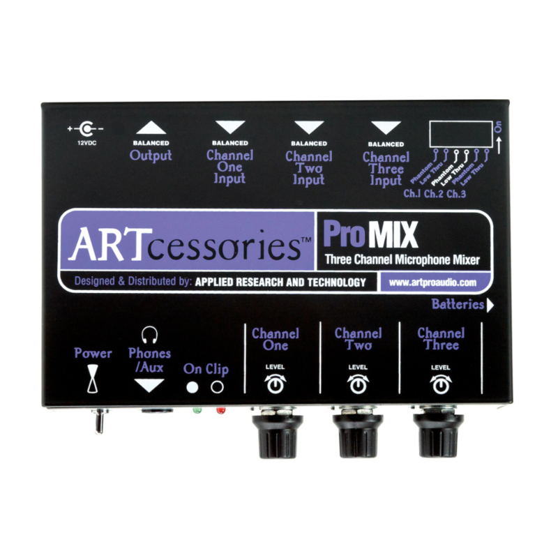 ProMix 3-kanaals microfoonmixer