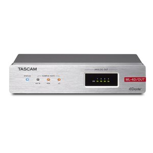 Tascam ML-4D-OUT-E Vierkanaals Dante analoge converter met DSP-mixer Tascam ML-4D-OUT-E Vierkanaals Dante analoge converter met DSP-mixer