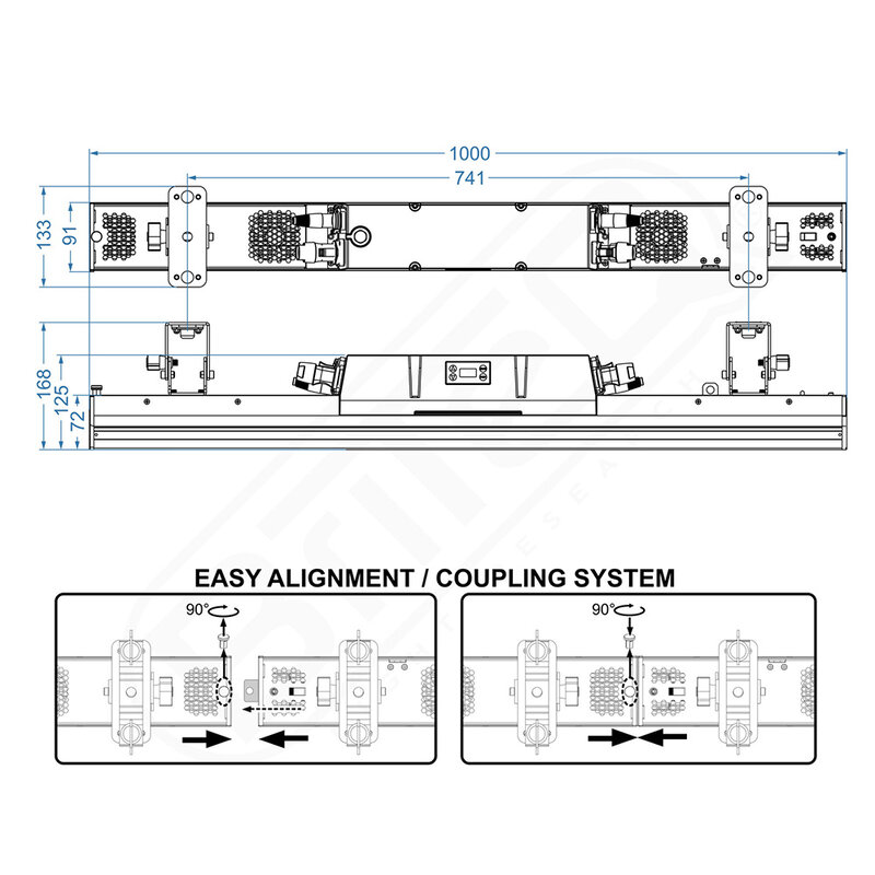 BTX-LIGHTSTRIKE IP66 hybride LED pixel mapping bar