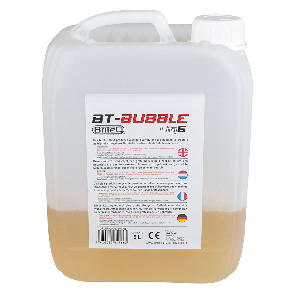 Briteq BT-BUBBLELIQ5 bellenblaasvloeistof 1,67L afbeelding