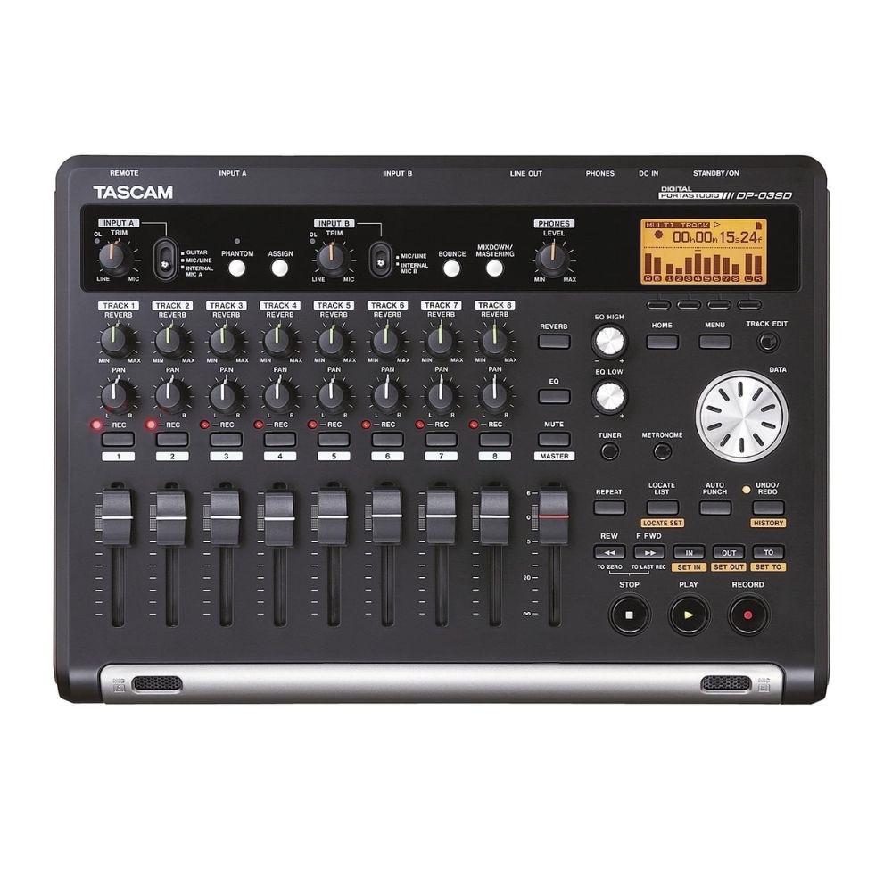 Tascam DP-03SD 8-sporen recorder afbeelding