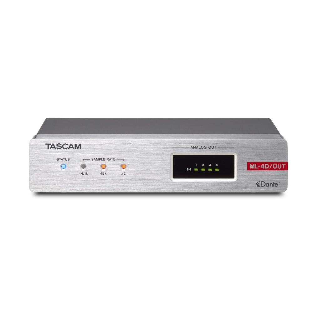 Tascam ML-4D/OUT-X 4-kanaals Dante converter afbeelding