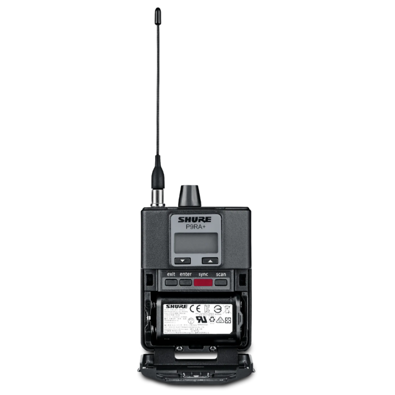 Shure P9RA+ PSM900 Bodypack ontvanger P9RA+ PSM900 Bodypack ontvanger
