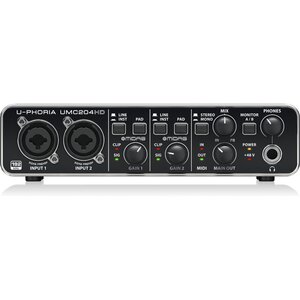 Behringer U-Phoria UMC204HD USB Audio-interface Behringer U-Phoria UMC204HD USB Audio-interface