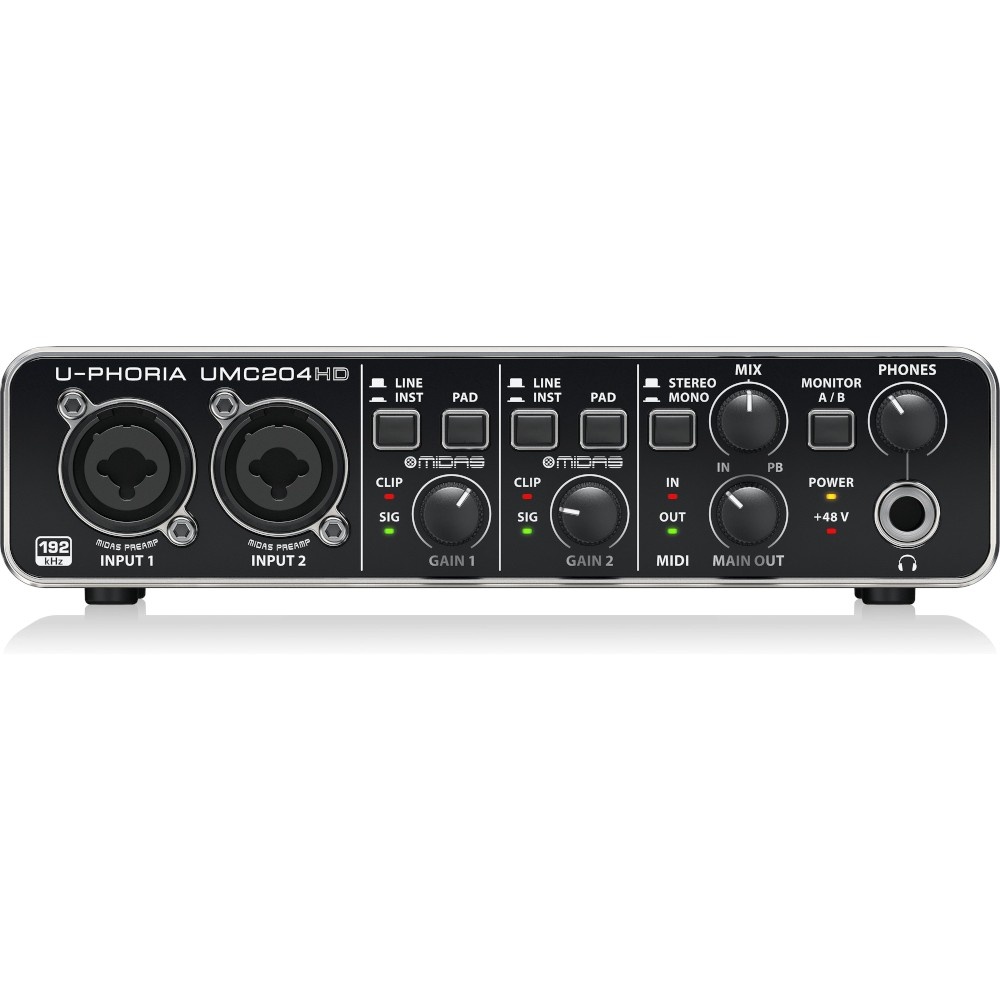 Behringer U-Phoria UMC204HD USB Audio-interface afbeelding