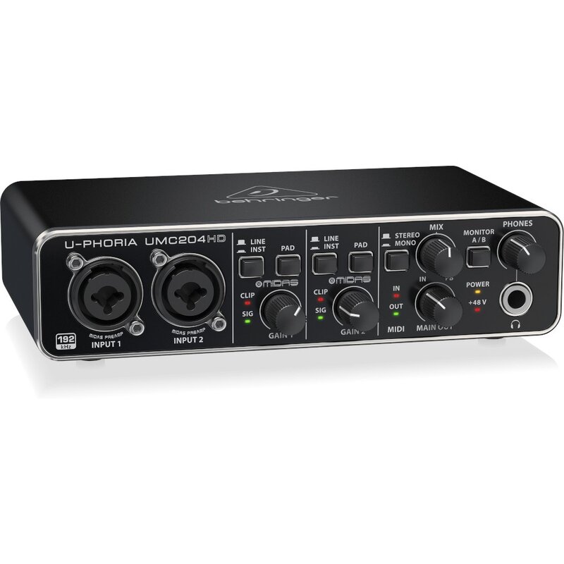 Behringer U-Phoria UMC204HD USB Audio-interface U-Phoria UMC204HD USB Audio-interface