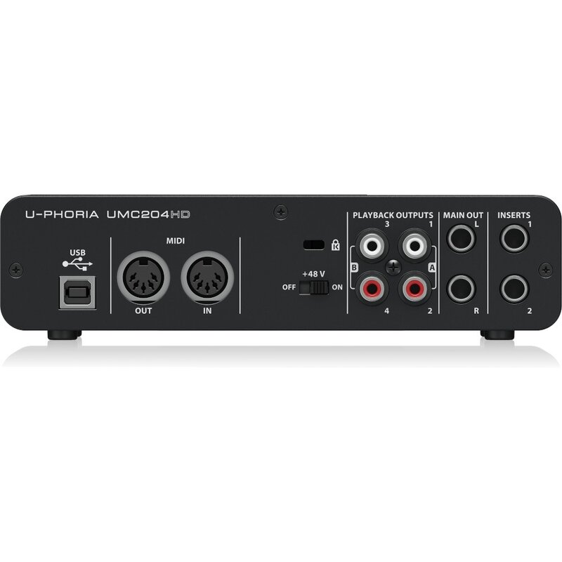 Behringer U-Phoria UMC204HD USB Audio-interface U-Phoria UMC204HD USB Audio-interface