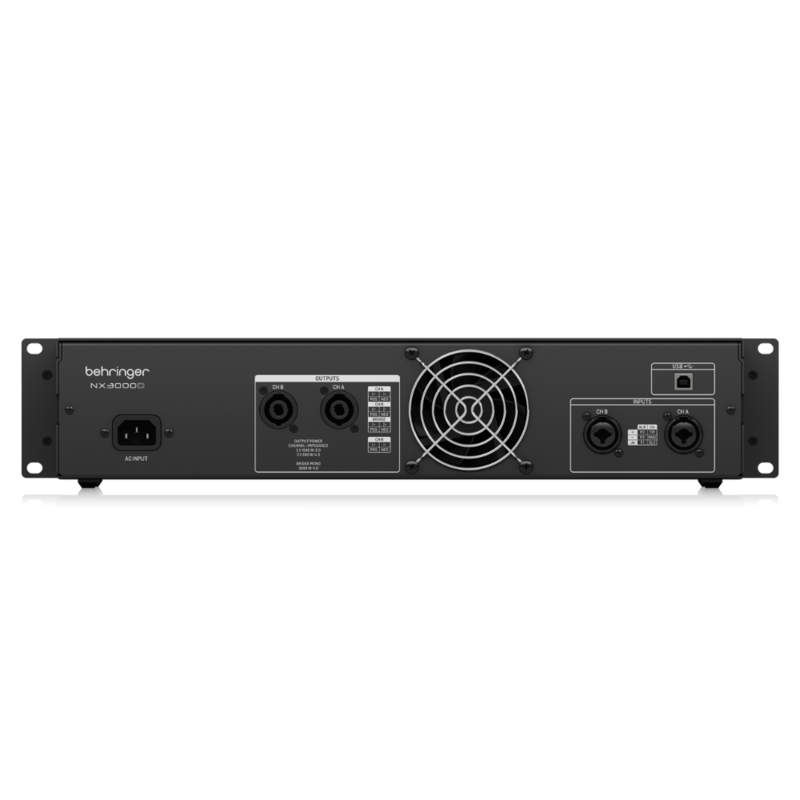 Behringer NX3000D Versterker met DSP 3000 W NX3000D Versterker met DSP 3000 W
