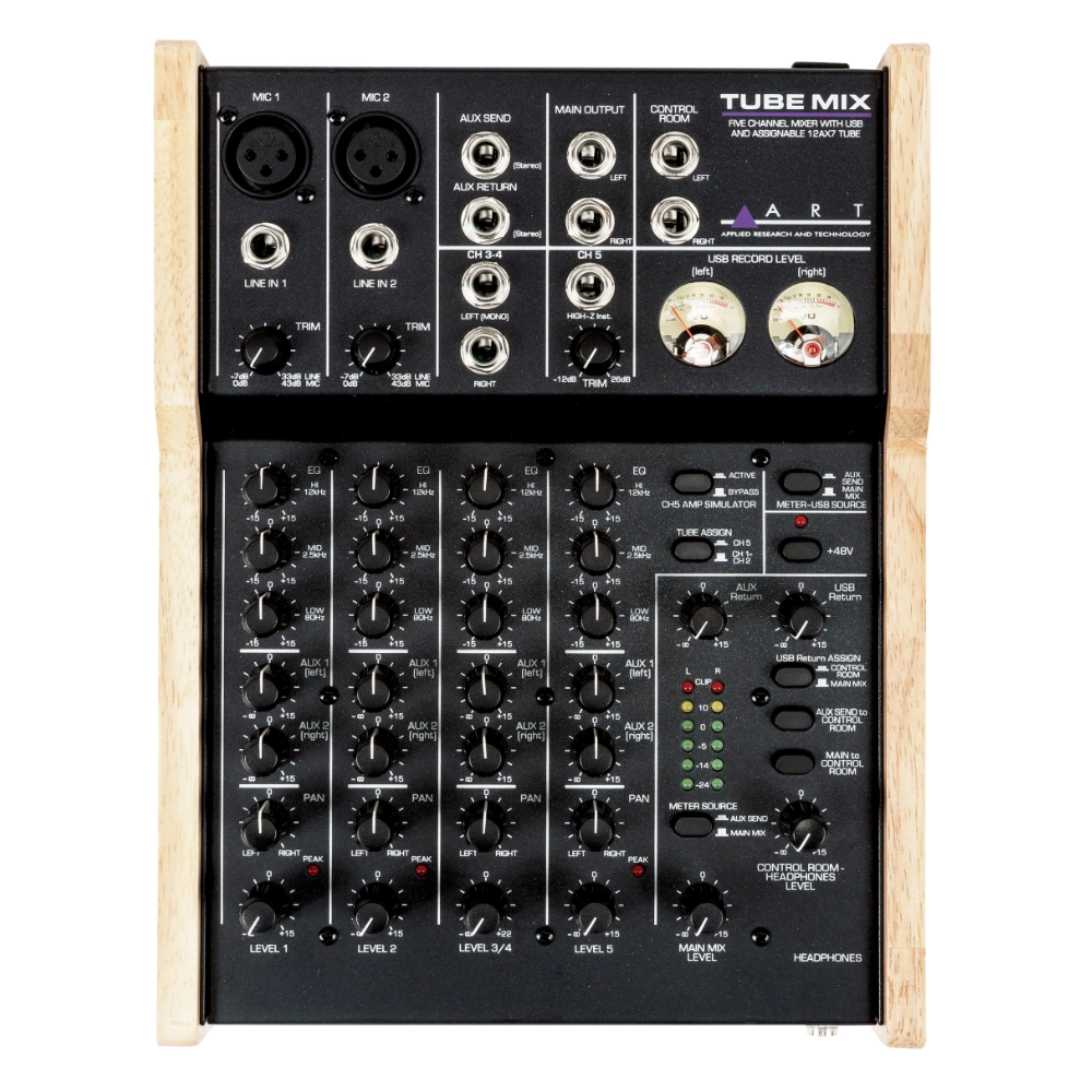 ART TubeMix 5-kanaals USB-mixer afbeelding