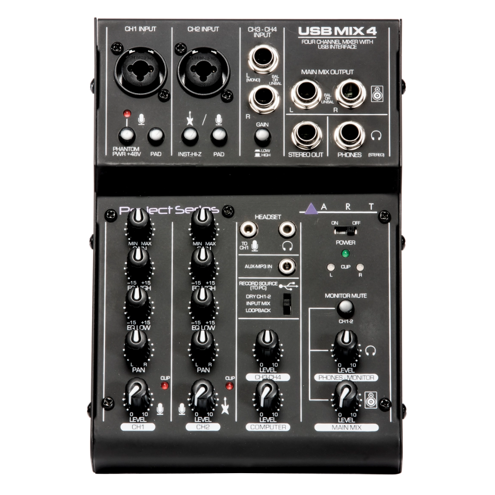 ART USBMix4 4-kanaals audio-interface afbeelding