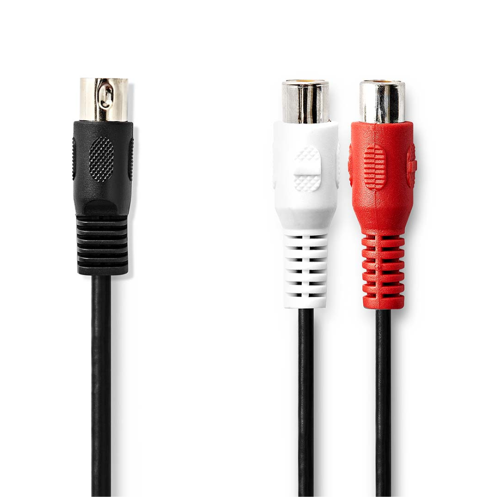 Nedis 5-pin DIN naar 2x RCA female 20cm afbeelding