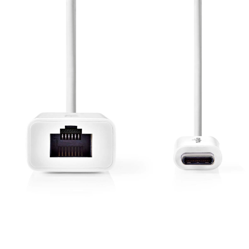 Netwerkadapter USB-C Male naar RJ45 Female 20cm