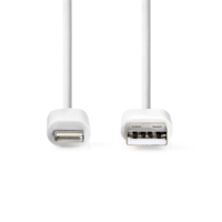 Oplaadkabel Apple lightning 8-pins naar USB 1m wit