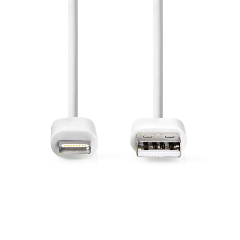 Oplaadkabel Apple lightning 8-pins naar USB 1m wit