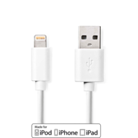 Oplaadkabel Apple lightning 8-pins naar USB 1m wit