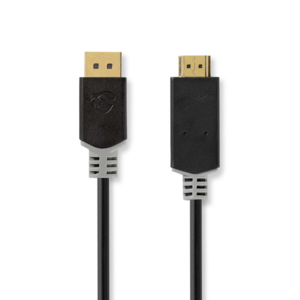 Nedis DisplayPort naar HDMI verloopkabel 2 m DisplayPort naar HDMI verloopkabel 2 m