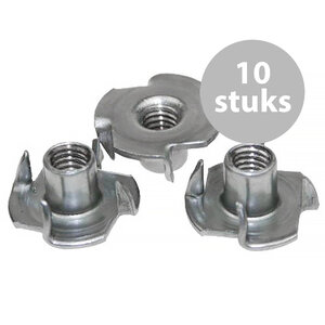 Adam Hall M6 Inslagmoer (10 stuks)