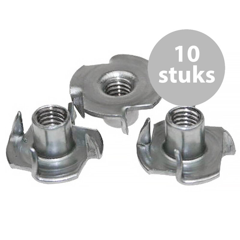 M6 Inslagmoer (10 stuks)