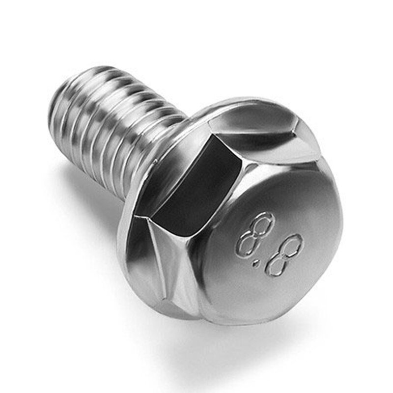 54M8X30 Flensbout M8 x 30 met tandkrans (100 stuks)