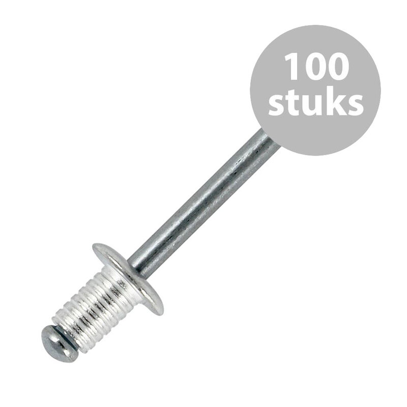 SG-91408GE Popnagels 4x 8.5mm gegroefd (100 stuks)