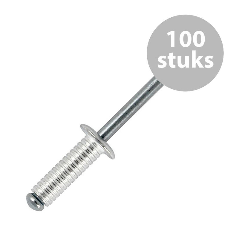 SG-91514GE Popnagels 4,8 x 14mm gegroefd (100 stuks)